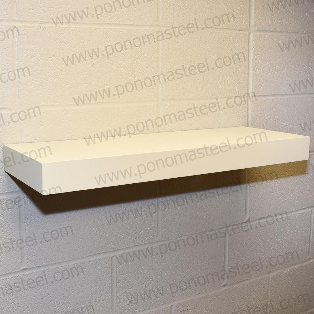 18"x10"x1.5" (cm.46x25,4x3,8) brushed stainless steel floating shelf freeshipping - Ponoma