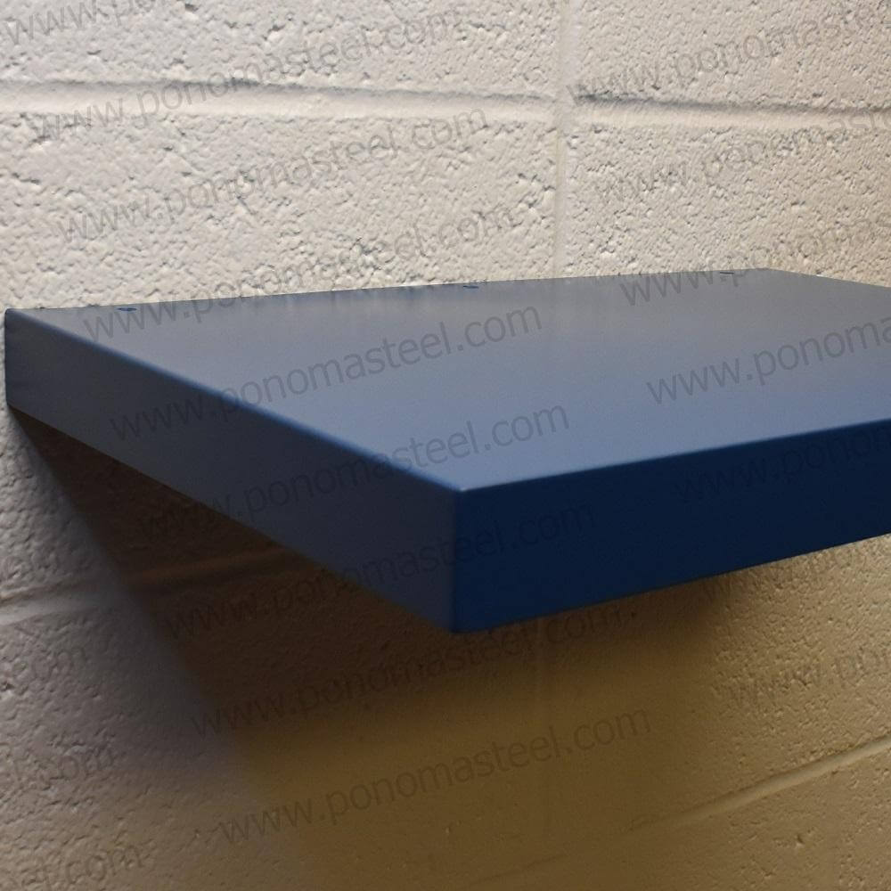 18"x12"x1.5" (cm.46x30,5x3,8) painted stainless steel floating shelf freeshipping - Ponoma