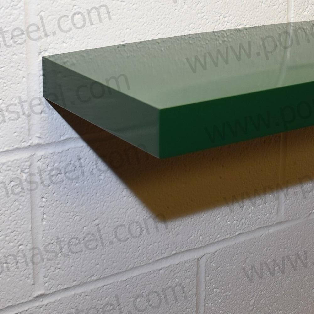 18"x10"x1.5" (cm.46x25,4x3,8) brushed stainless steel floating shelf freeshipping - Ponoma