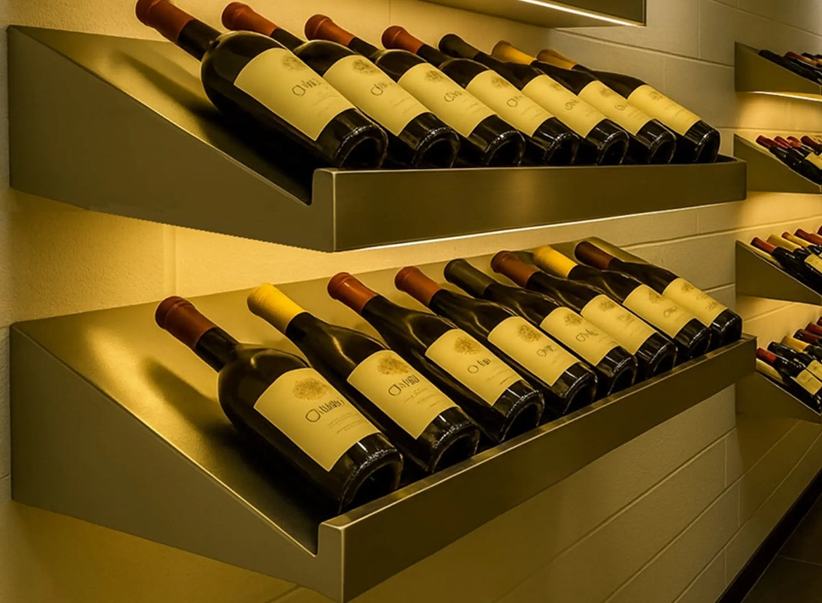 Floating Wine Shelves