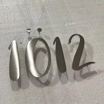 letters, stainless steel