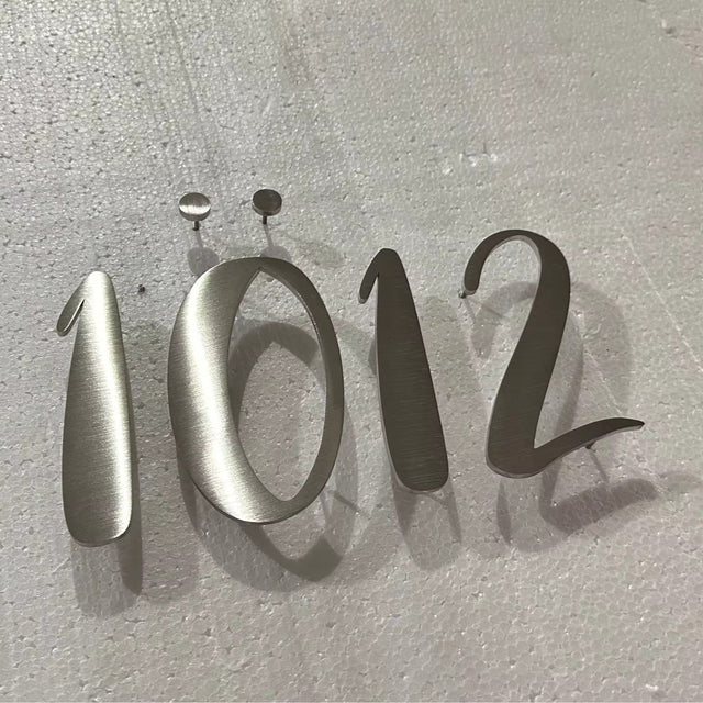 letters, stainless steel