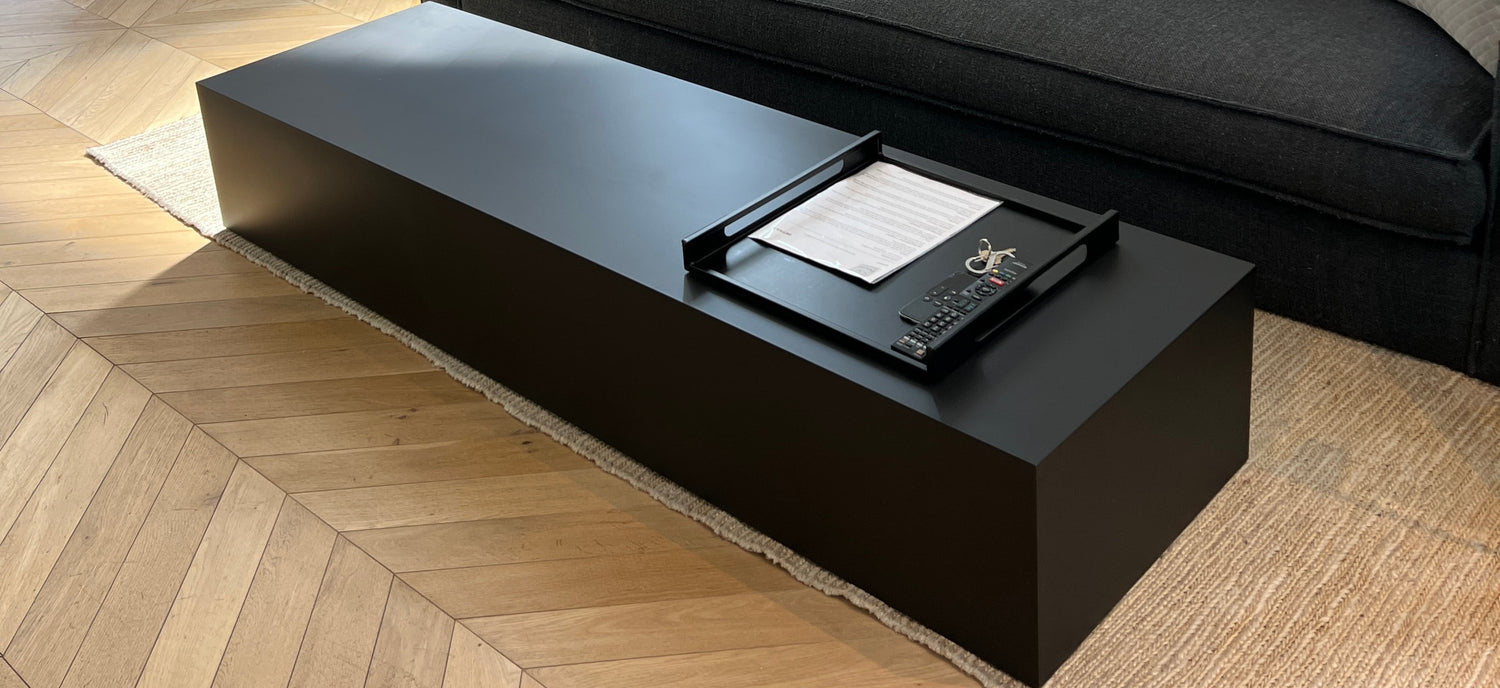 cube coffee table stainless steel