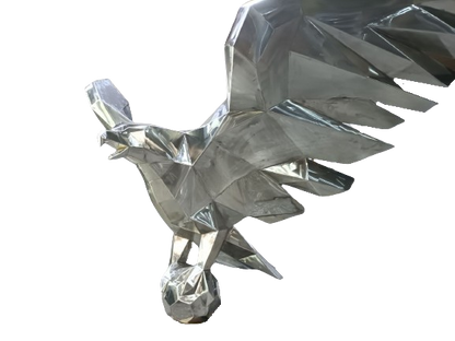 American Eagle stainless steel sculpture