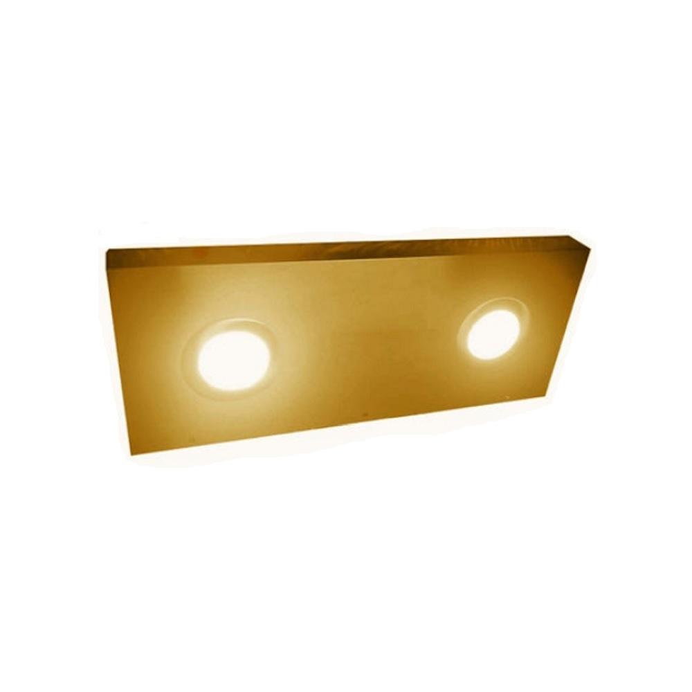 brass LED shelf