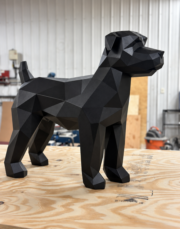 Y☆833 メイヤー ダルメシアン　置物 PIT THE MASSIVE DOG Wheaten Terrier Stainless Steel Sculpture – Life Size Dog Statue