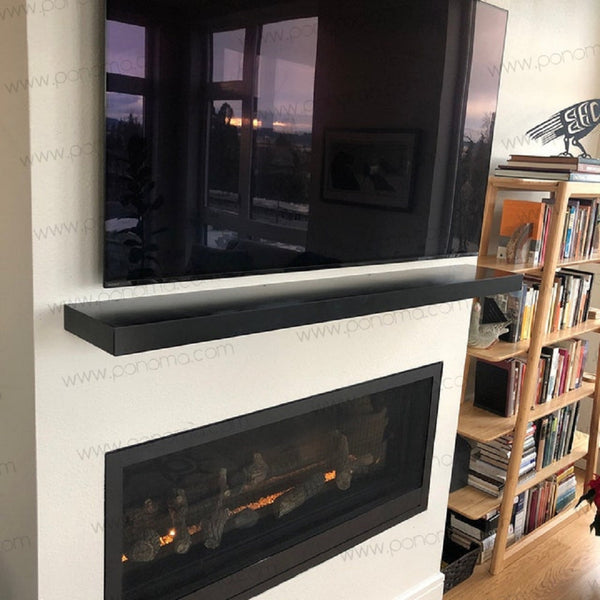 48"x10"x2.5" (cm.121,9x25,4x6,4) painted stainless steel floating shelf freeshipping - Ponoma