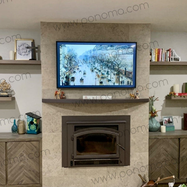 48"x10"x2.0" (cm.122x25,4x5,1) curved seamless stainless steel floating shelves Ponoma® freeshipping - Ponoma