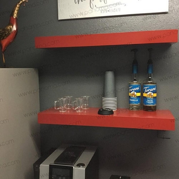 12"x8"x1.5" (cm.30,5x20x3,8) brushed stainless steel floating shelf freeshipping - Ponoma