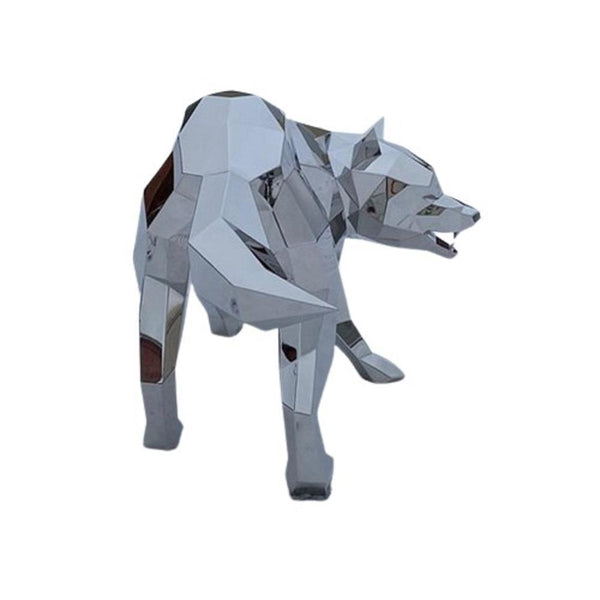 Stainless steel sculpture of WOLF freeshipping - Ponoma