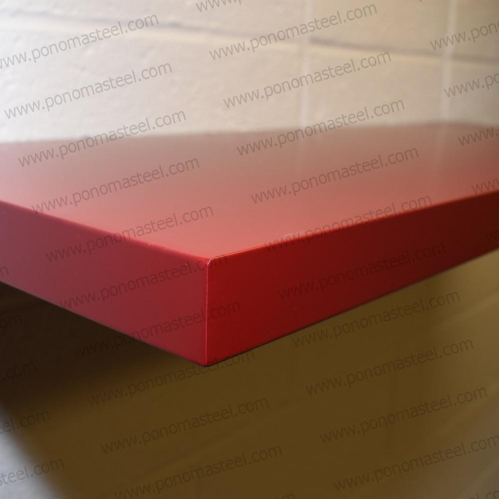 19"x10"x1.5" (cm.48,3x25,4x3,8) stainless steel floating shelf