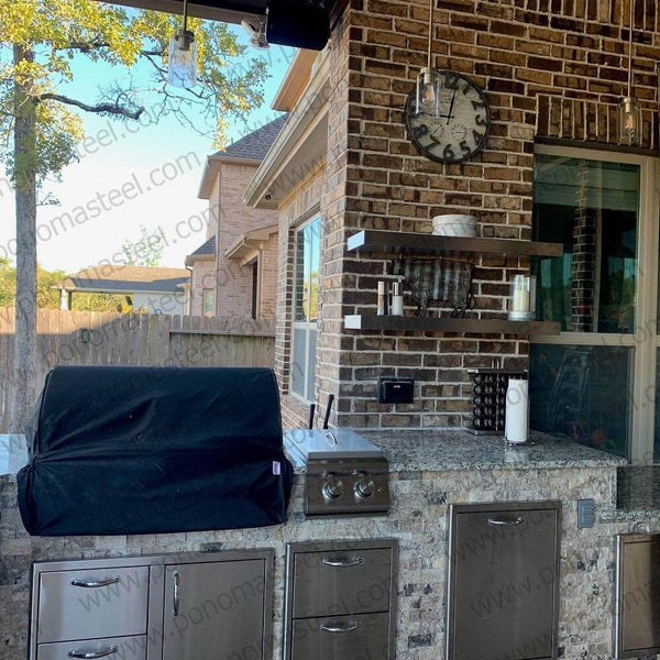 12"x6"x1.5" (cm.30,5x15x3,8) stainless steel floating shelf freeshipping - Ponoma