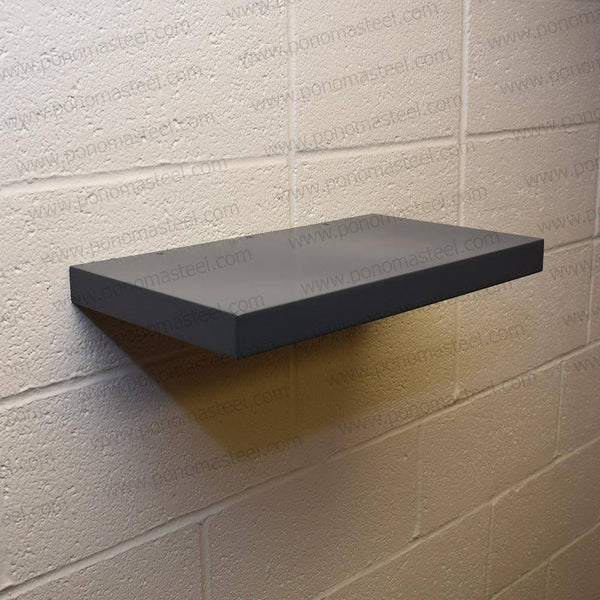 12"x8"x1.5" (cm.30,5x20x3,8) brushed stainless steel floating shelf freeshipping - Ponoma