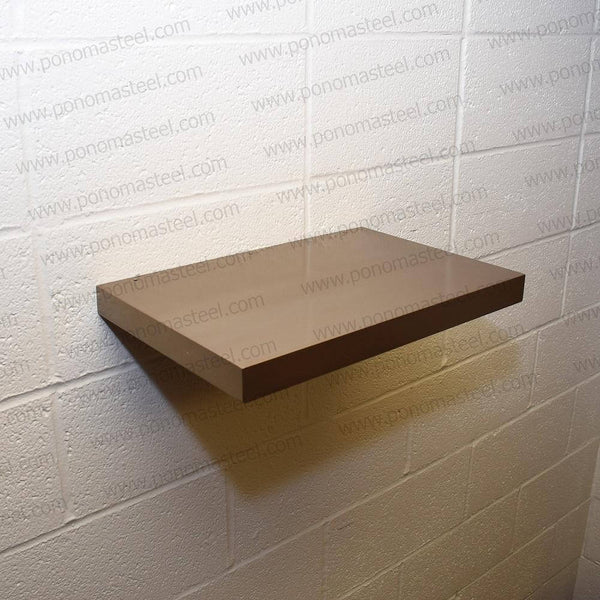12"x8"x1.5" (cm.30,5x20x3,8) brushed stainless steel floating shelf freeshipping - Ponoma