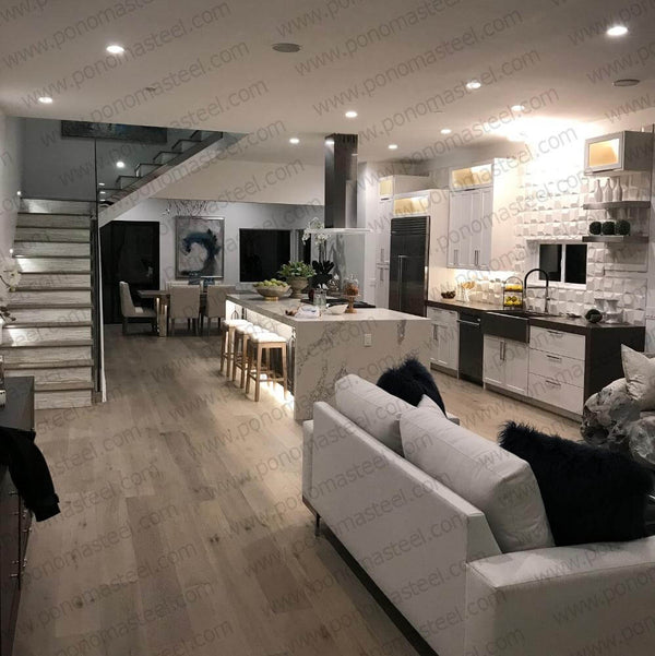 12"x8"x1.5" (cm.30,5x20x3,8) brushed stainless steel floating shelf freeshipping - Ponoma