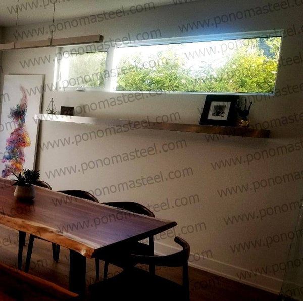 20"x8"x1.5" (cm.50,8x20,3x3,8) brushed stainless steel floating shelf freeshipping - Ponoma