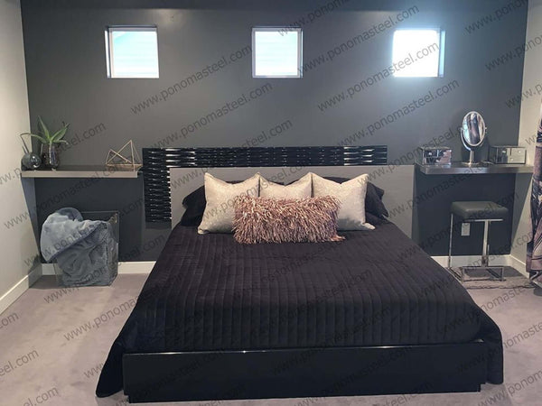 20"x8"x1.5" (cm.50,8x20,3x3,8) brushed stainless steel floating shelf freeshipping - Ponoma