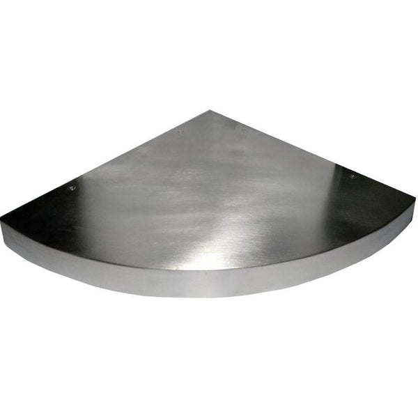 14"x14"x2.0" (cm.35,6x35,6x5,1) curved corner stainless steel floating shelves Ponoma® freeshipping - Ponoma