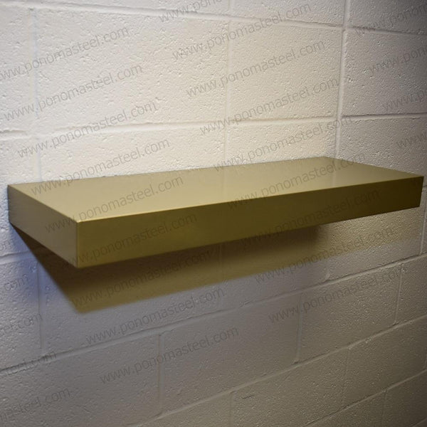 18"x10"x1.5" (cm.46x25,4x3,8) brushed stainless steel floating shelf freeshipping - Ponoma