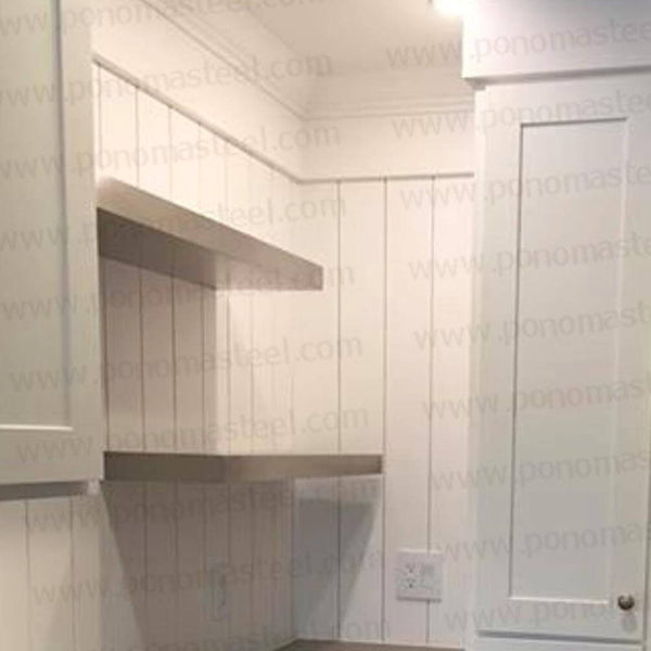 18"x10"x1.5" (cm.46x25,4x3,8) brushed stainless steel floating shelf freeshipping - Ponoma