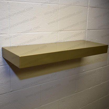 18"x12"x2.0" (cm.46x30,5x5,1) brushed stainless steel floating shelf freeshipping - Ponoma