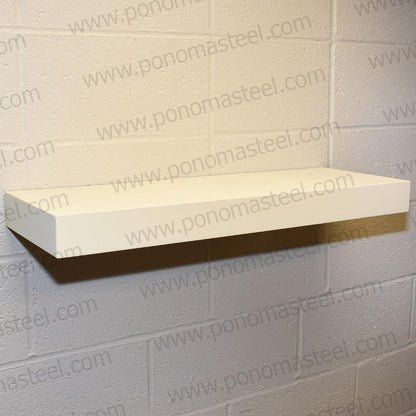 18"x12"x2.0" (cm.46x30,5x5,1) brushed stainless steel floating shelf freeshipping - Ponoma