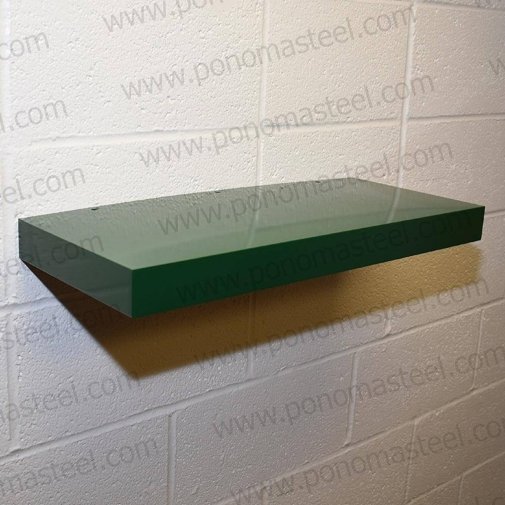 18"x12"x2.0" (cm.46x30,5x5,1) brushed stainless steel floating shelf freeshipping - Ponoma