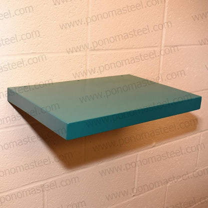 18"x12"x2.0" (cm.46x30,5x5,1) brushed stainless steel floating shelf freeshipping - Ponoma