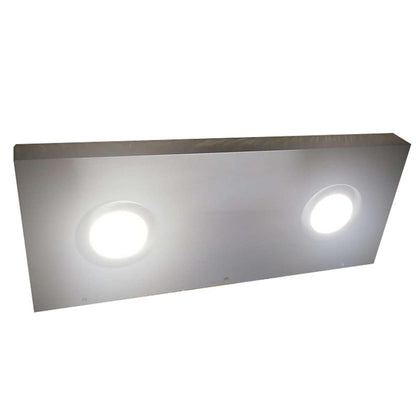 24"x12"x2.5" (cm.61x30,5x6,4) brushed stainless floating shelf with 2 LED lights freeshipping - Ponoma