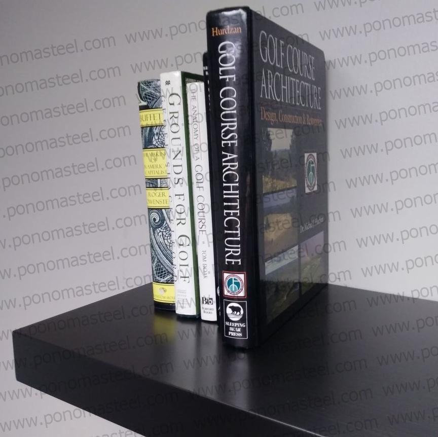 24"x12"x2.5" (cm.61x30,5x6,4) painted stainless steel floating shelf freeshipping - Ponoma