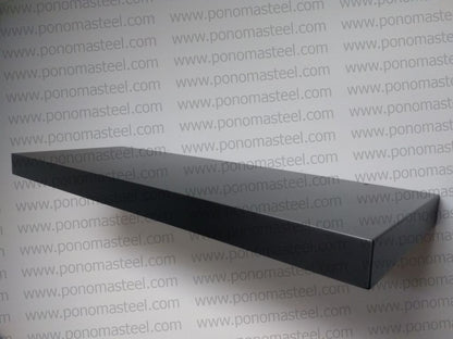 48"x10"x2.0" (cm.121,9x25,4x5,1) painted stainless steel floating shelf freeshipping - Ponoma