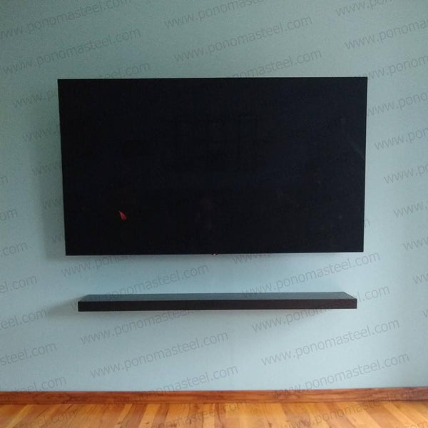 48"x10"x2.5" (cm.121,9x25,4x6,4) painted stainless steel floating shelf freeshipping - Ponoma