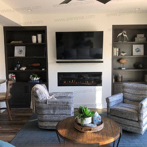 48"x12"x2.5" (cm.121,9x30,5x6,4) brushed stainless steel floating shelf freeshipping - Ponoma