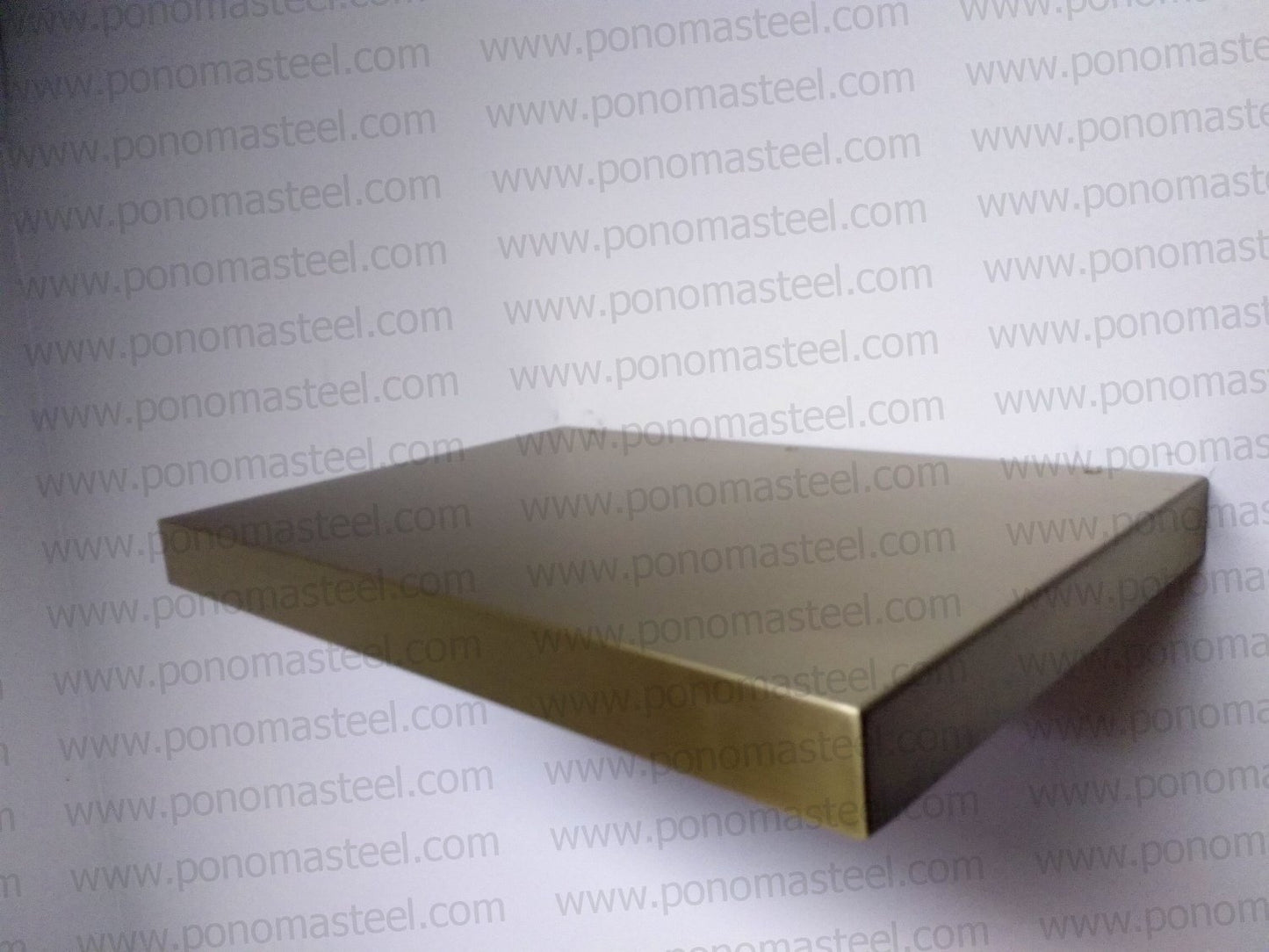 48"x12"x2.5" (cm.121,9x30,5x6,4) painted stainless steel floating shelf freeshipping - Ponoma