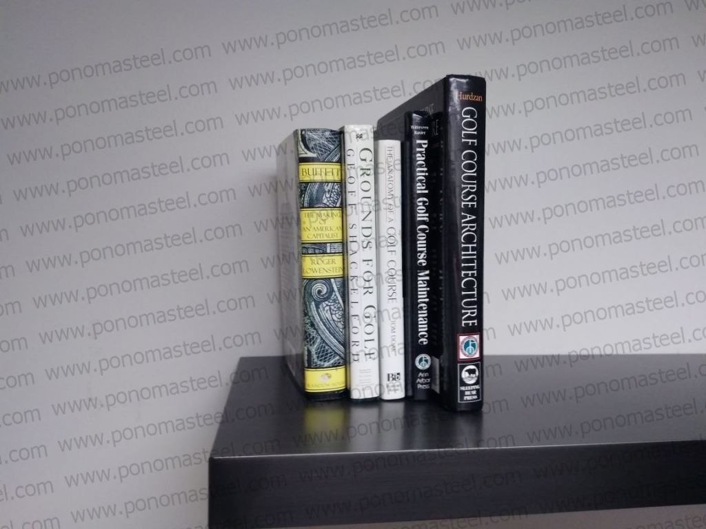 48"x8"x1.5" (cm.121,9x20x3,8) painted stainless steel floating shelf freeshipping - Ponoma