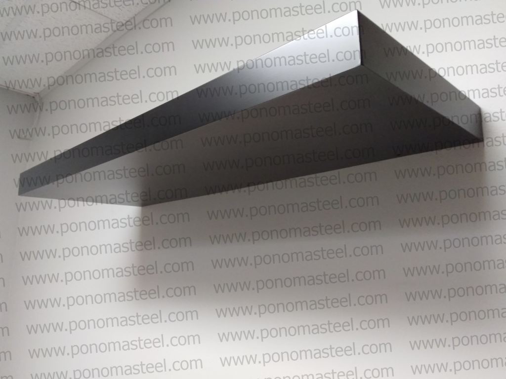 52"x10"x2.0" (cm.132x25,4x5,1) painted stainless steel floating shelf freeshipping - Ponoma