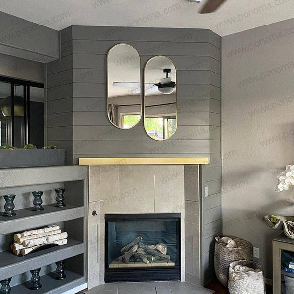 60"x12"x2.5" (cm.152x30,5x6,4) brushed stainless steel floating shelf freeshipping - Ponoma