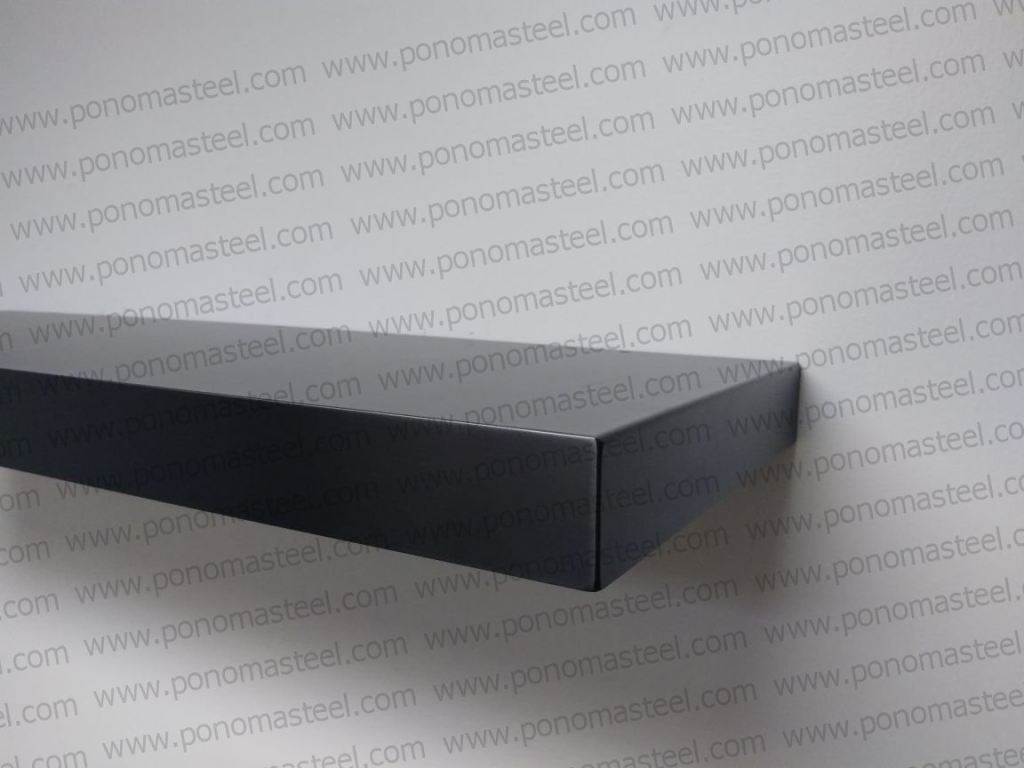 60"x12"x2.5" (cm.152x30,5x6,4) painted stainless steel floating shelf freeshipping - Ponoma