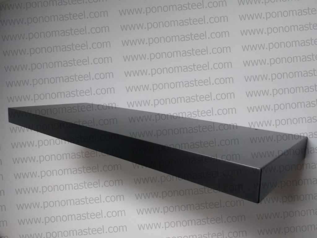 72"x10"x2.5" (cm.182,9x25,4x6,4) matte black stainless steel floating shelf freeshipping - Ponoma