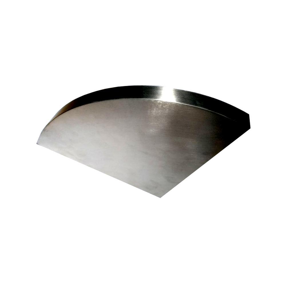 Curved corner stainless steel floating shelves Ponoma® freeshipping - Ponoma