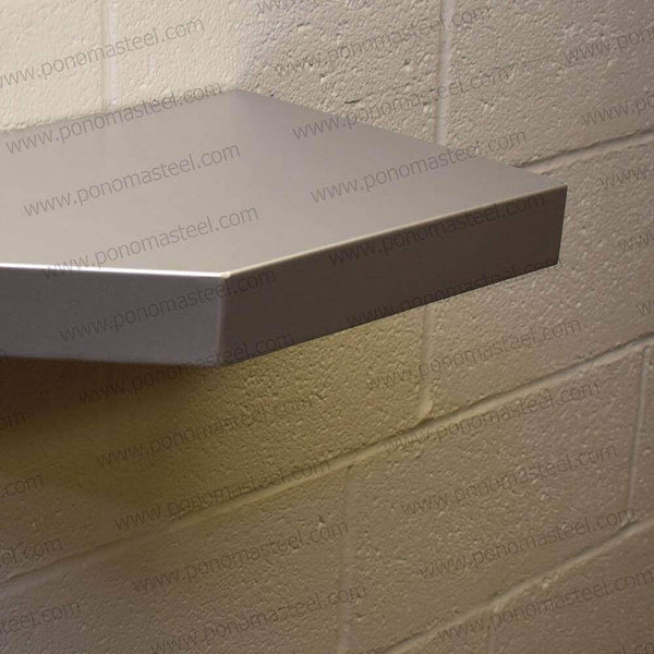 20"x8"x2.0" (cm.50,8x20,3x5,1) brushed stainless steel floating shelf freeshipping - Ponoma
