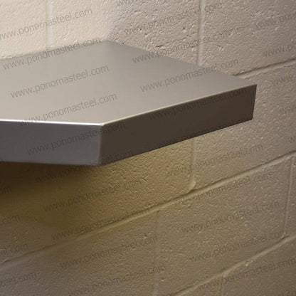 18"x12"x1.5" (cm.46x30,5x3,8) stainless floating shelf with 1 LED light freeshipping - Ponoma