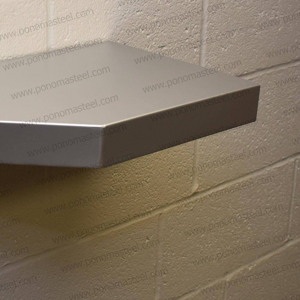 30"x10"x2.0" (cm.76x25,4x5,1) painted stainless steel floating shelf freeshipping - Ponoma