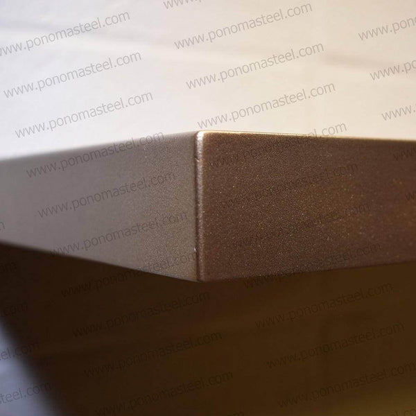 18"x10"x1.5" (cm.46x25,4x3,8) brushed stainless steel floating shelf freeshipping - Ponoma