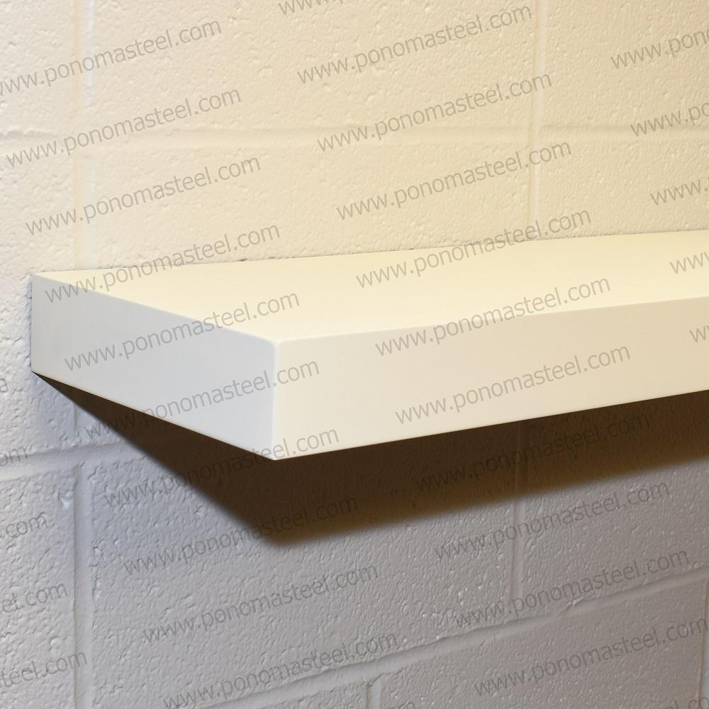 24"x12"x2.0" (cm.61x30,5x5,1) painted stainless steel floating shelf freeshipping - Ponoma