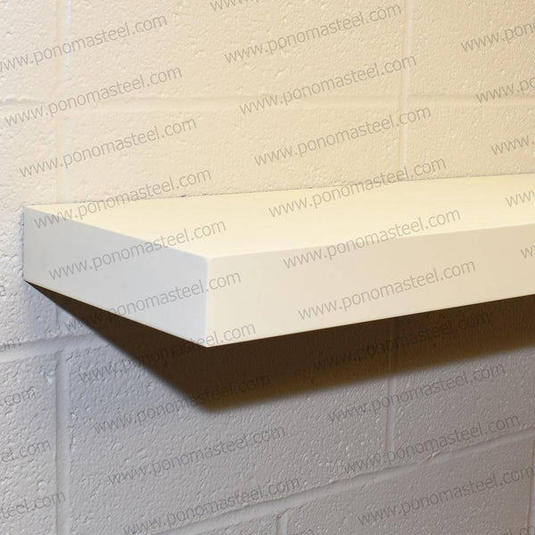 52"x12"x2.0" (cm.132x30,5x5,1) brushed stainless steel floating shelf freeshipping - Ponoma