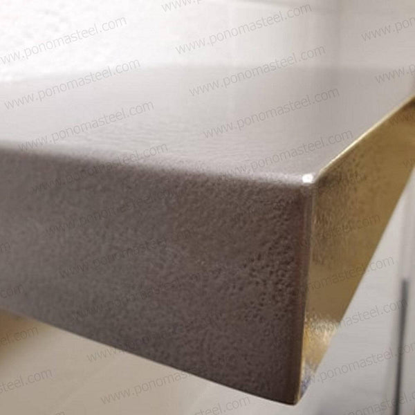 20"x8"x1.5" (cm.50,8x20,3x3,8) brushed stainless steel floating shelf freeshipping - Ponoma