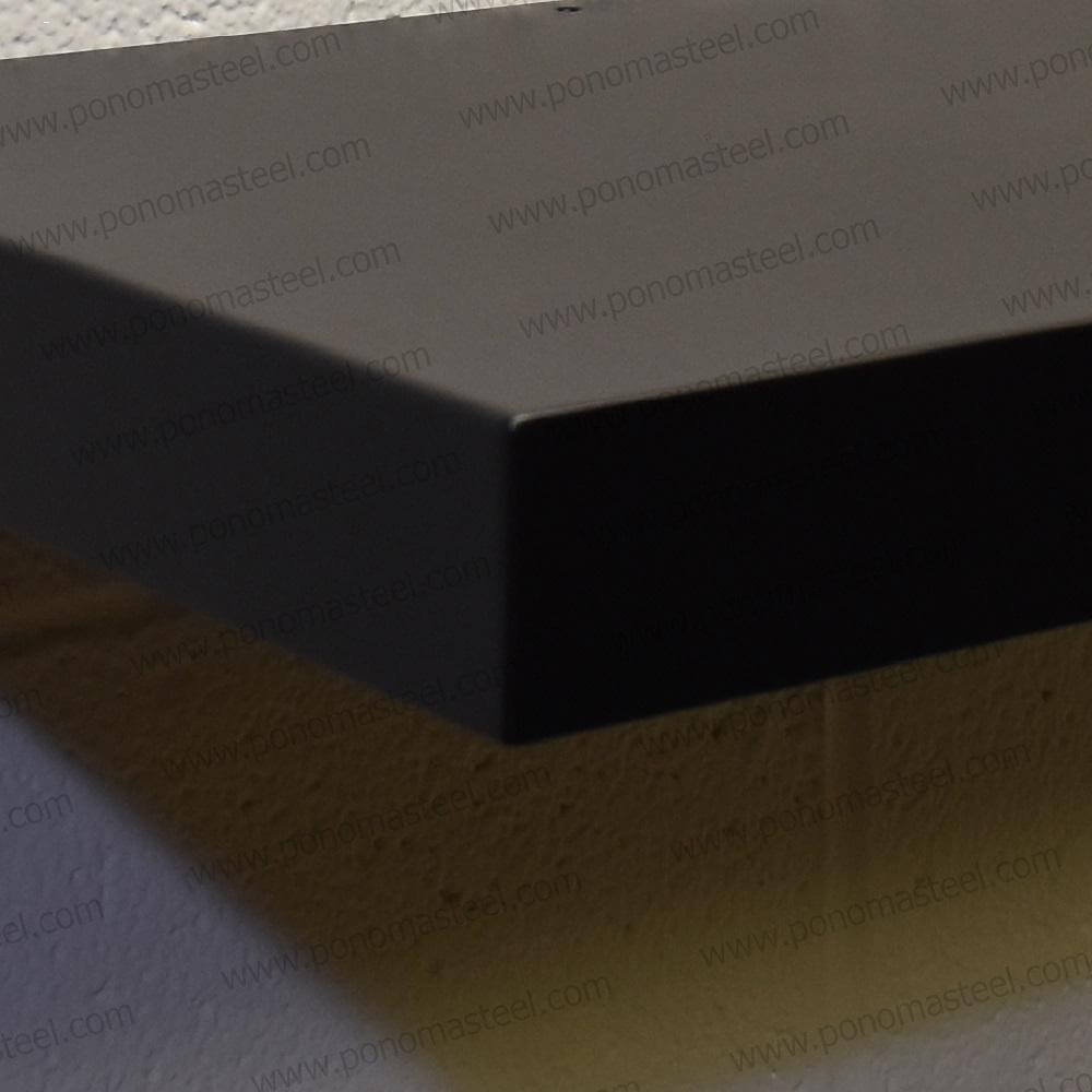 18"x12"x2.0" (cm. 46x30,5x5,1) painted stainless floating shelf with 1 LED light freeshipping - Ponoma