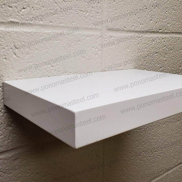 18"x10"x1.5" (cm.46x25,4x3,8) brushed stainless steel floating shelf freeshipping - Ponoma
