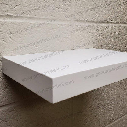 18"x12"x1.5" (cm.46x30,5x3,8) stainless floating shelf with 1 LED light freeshipping - Ponoma